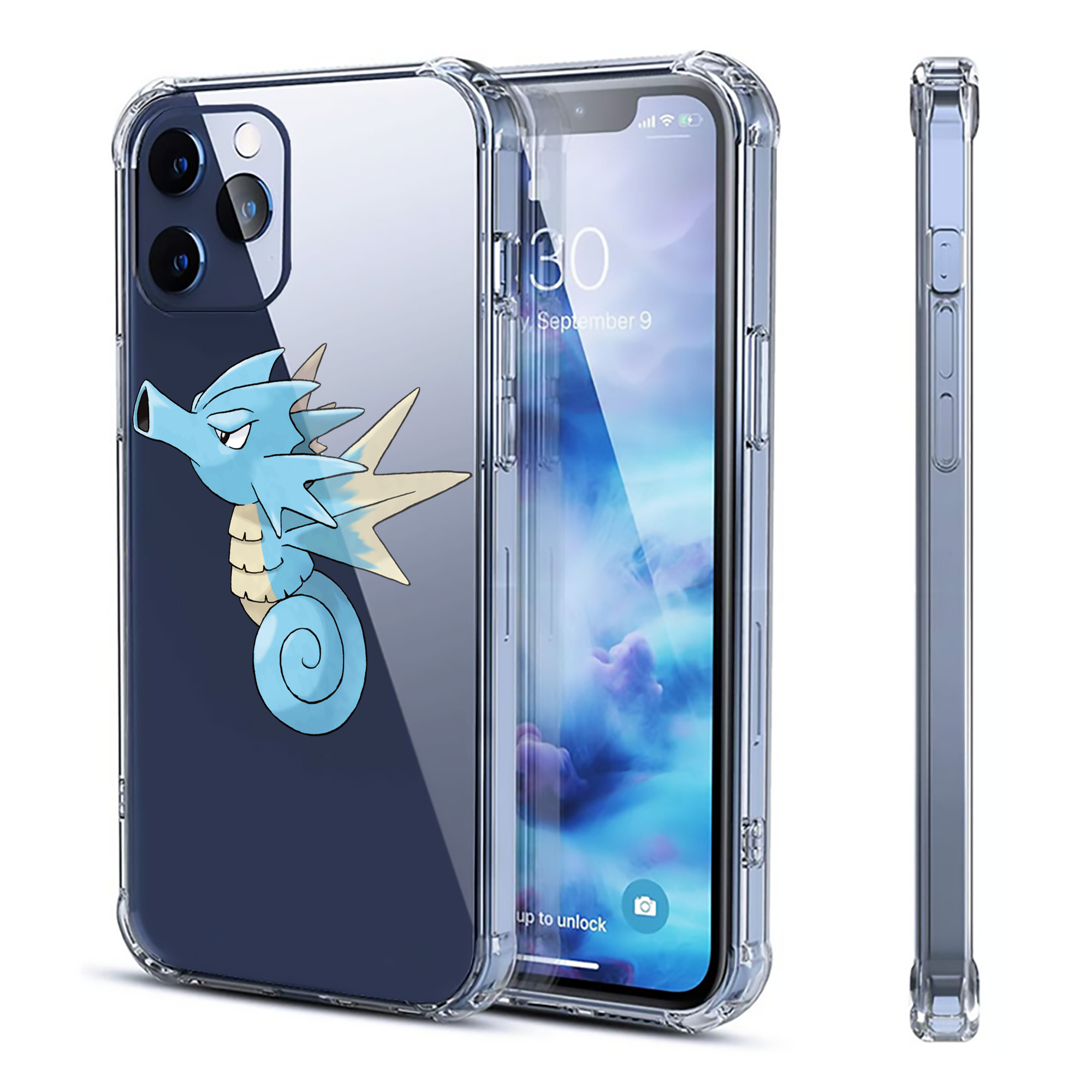 （画像用） ポケットモンスター Pokémon 【iPhone 12シリーズ対応】透明スマホケース（クリアソフトケース）